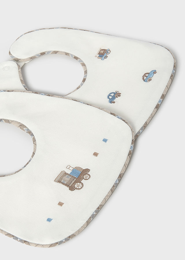 Mayoral　マヨラル　2 bibs set　スタイ　くるま　汽車