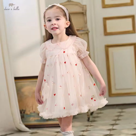 【予約】dave&bella　デイブベラ　刺繍チュールドレス　DB2262332