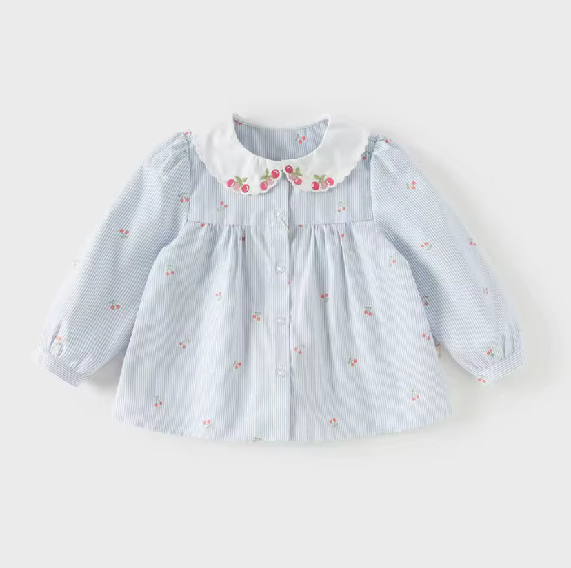 【予約】dave&bella デイブベラ　さくらんぼデザインブラウス　DB1260817