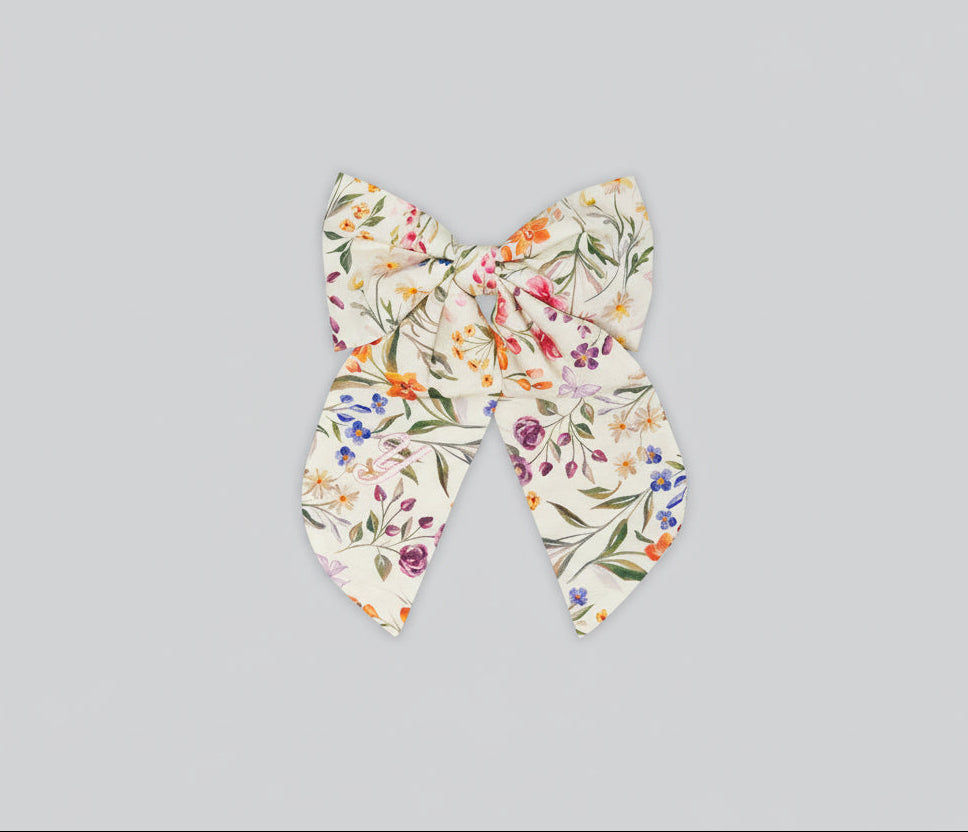 DearGG　OVERSIZED BOW IN EVERGREEN YELLOW