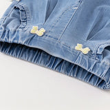 【予約】dave&bella デイブベラ　リボン刺繍裾スカラップパンツ　DB1247866