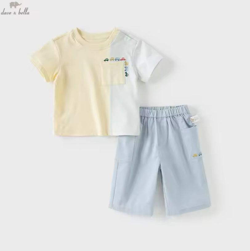 【予約】dave&bella デイブベラ　くるま刺繍セットアップ　DB2251992