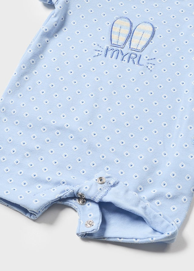 Mayoral マヨラル Set of 2 short rompers　Sky