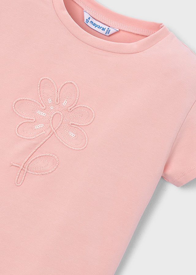 Mayoral　マヨラル　フラワー刺繍Tシャツ　Blossom