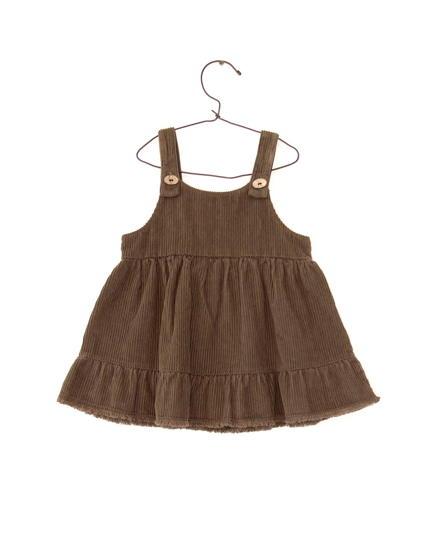 PlayUp Organic cotton corduroy dress brown