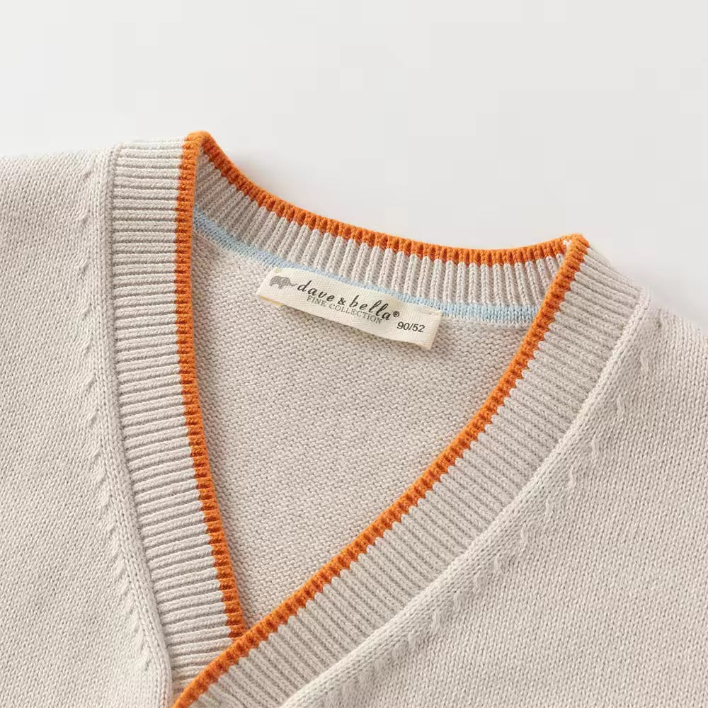 【予約】dave&bella デイブベラ　くるま刺繍カーディガン　DB3253492