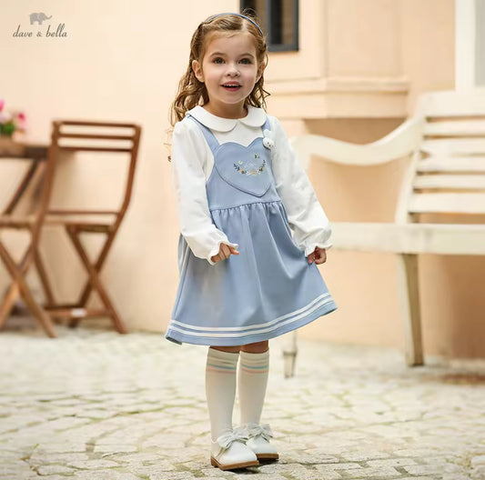 【予約】dave&bella デイブベラ　ジャンパースカートドッキングワンピース　DB1260249