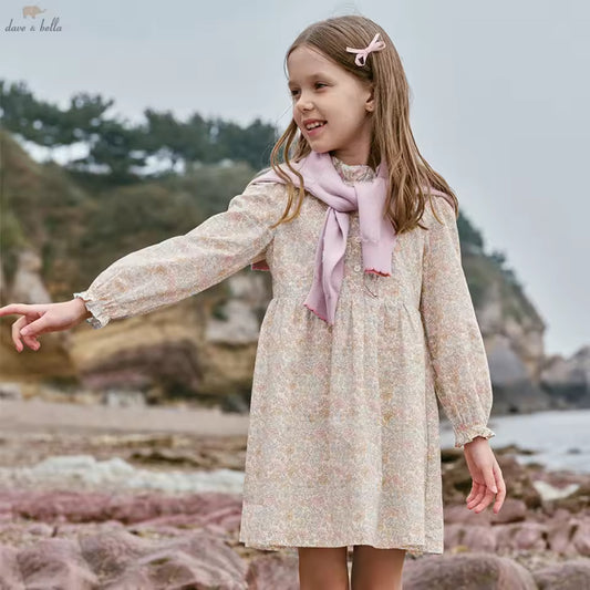 【予約】dave&bella デイブベラ　フローラルワンピース　DK1260983