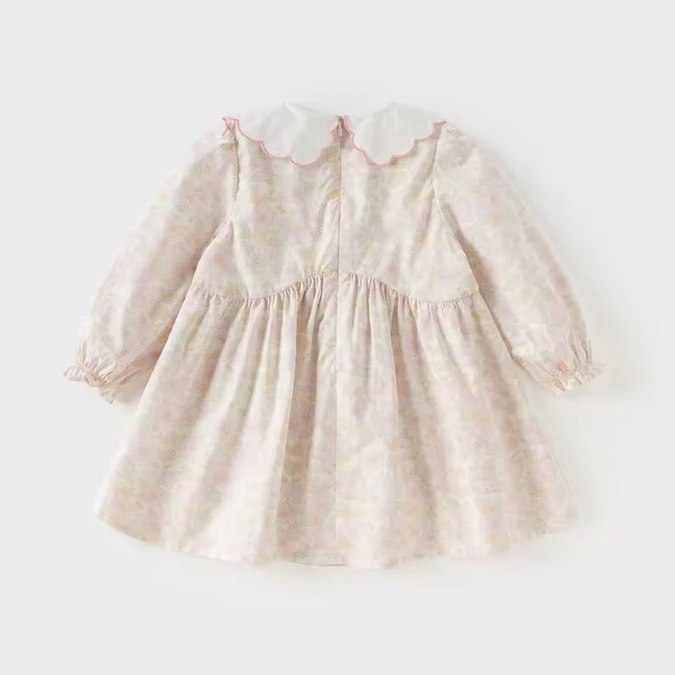 【予約】dave&bella　デイブベラ　フラワー刺繍襟フローラルワンピース　DB1260490