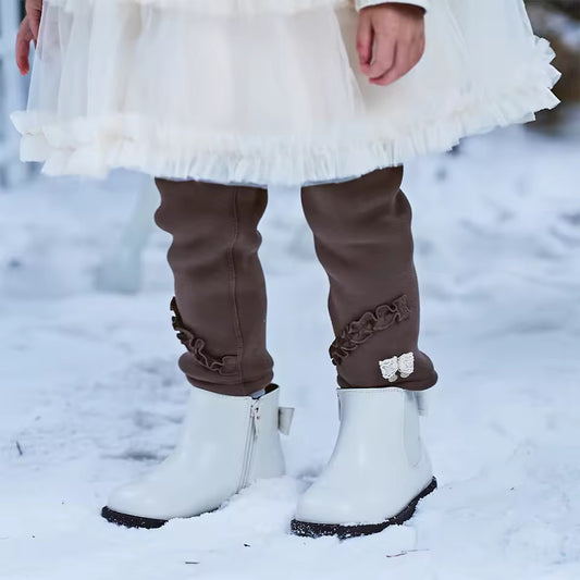 dave&bella　デイブベラ　フリル裏起毛あったかレギンス　DB4253767