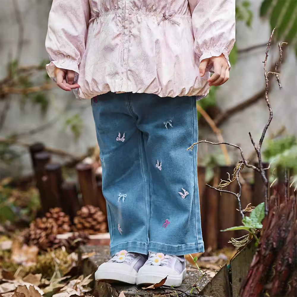 【予約】dave&bella　デイブベラ　リボン刺繍パンツ　DB3252866