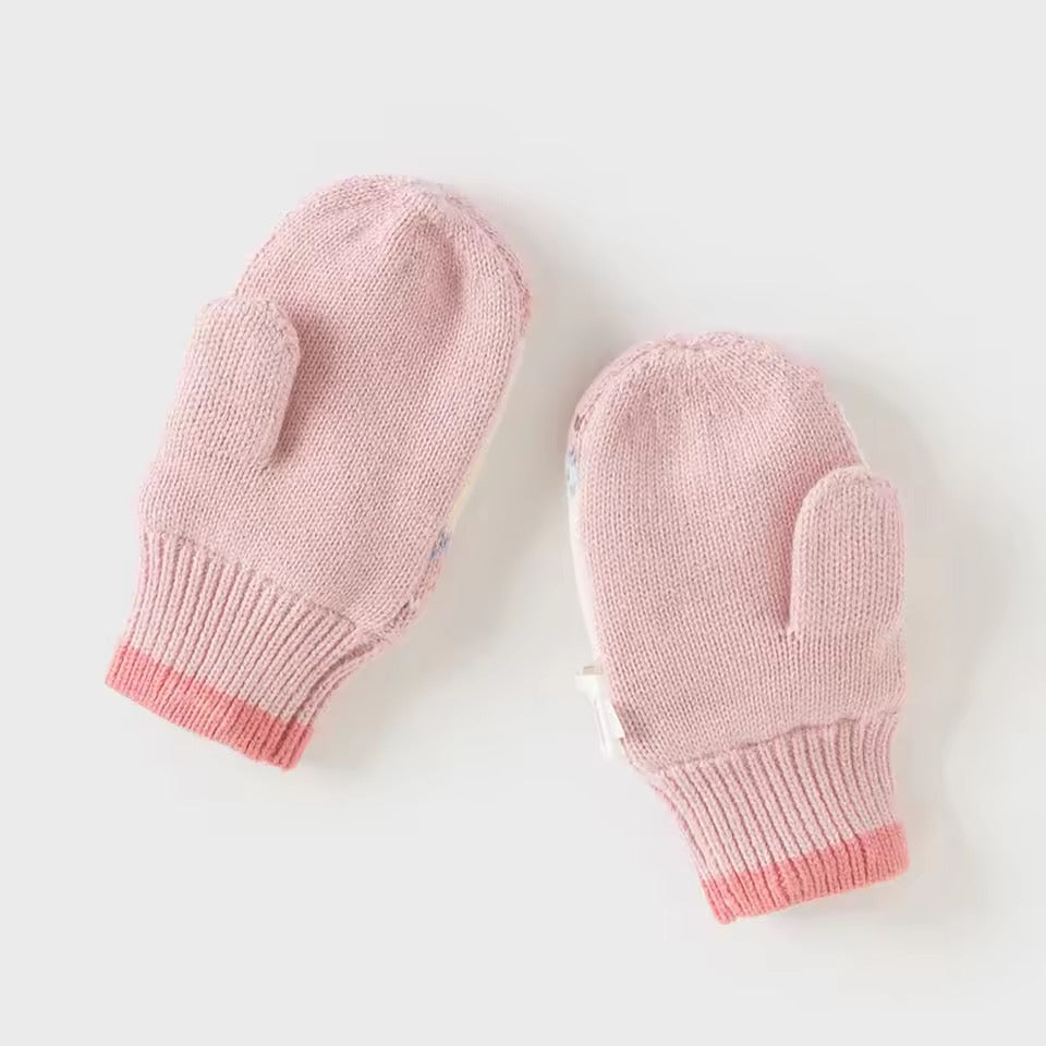 【予約】dave&bella　デイブベラ　うさちゃんデザイン手袋　DB4243876
