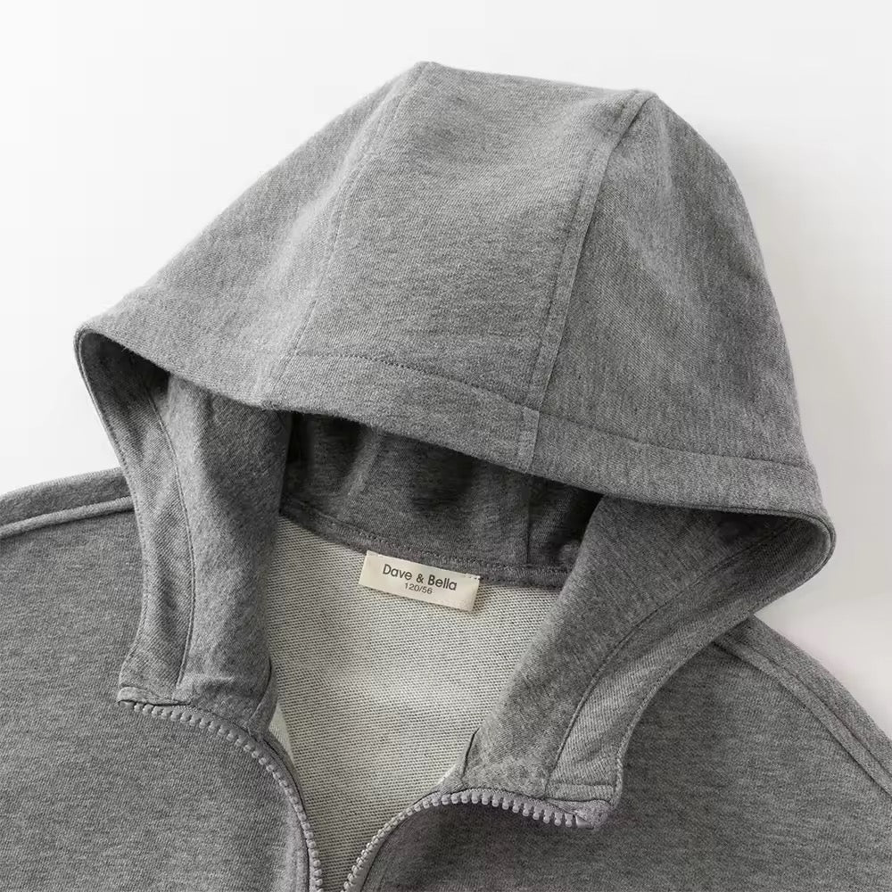 【予約】dave&bella デイブベラ　グレージップアップパーカー　DK3253480