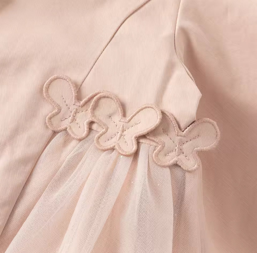 【予約】dave&bella　デイブベラ　スモーキーピンクトレンチコート　DB1260241