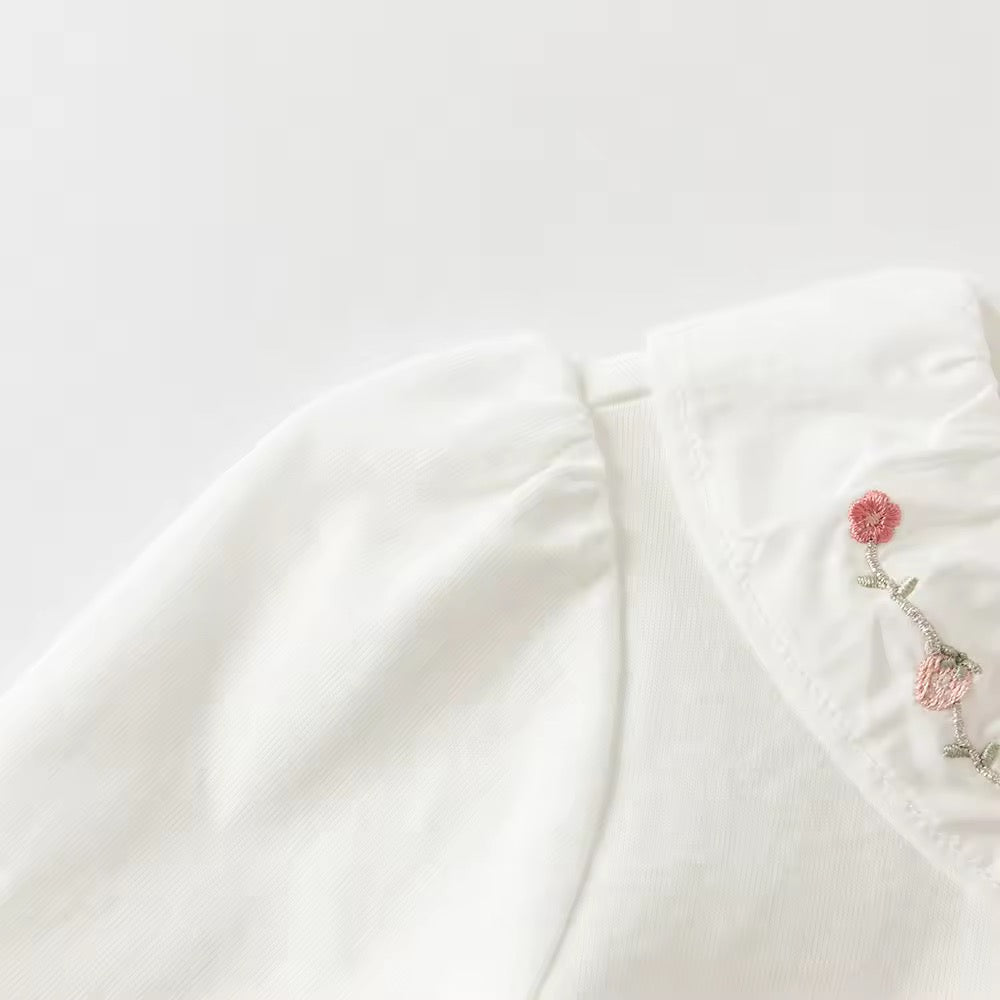 【予約】dave&bella デイブベラ　いちご刺繍襟ブラウス　DB3252647