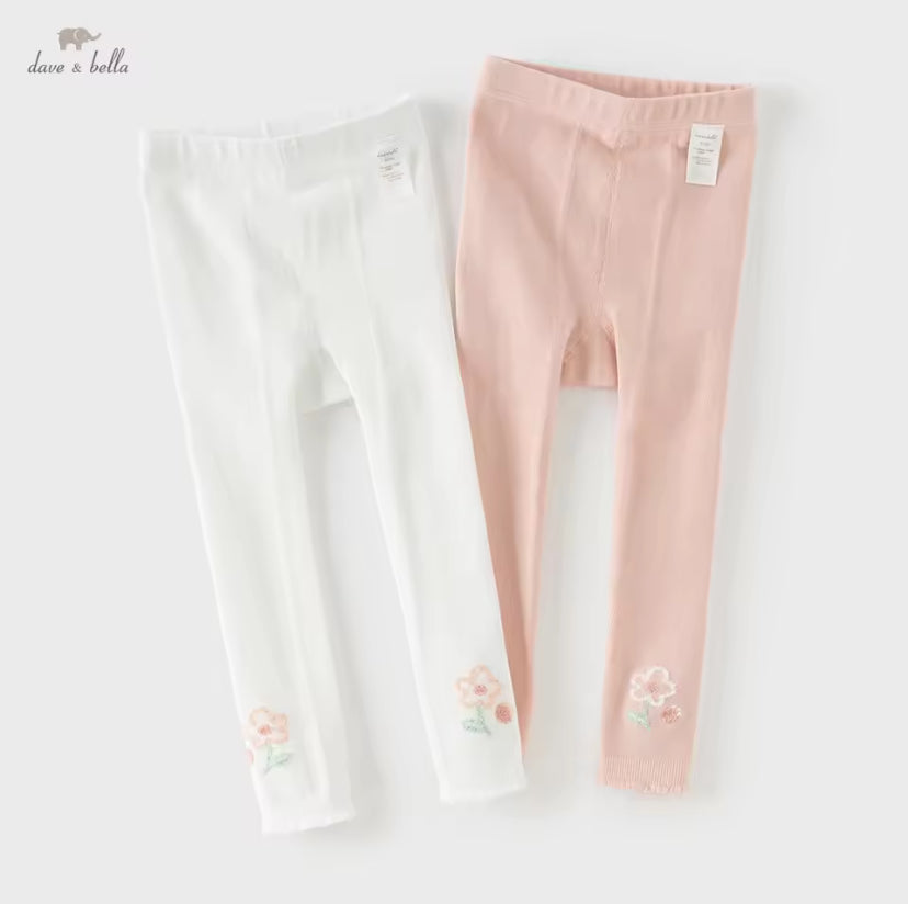 【予約】dave&bellaデイブベラ　フラワーデザインレギンスタイツ　DB1261104