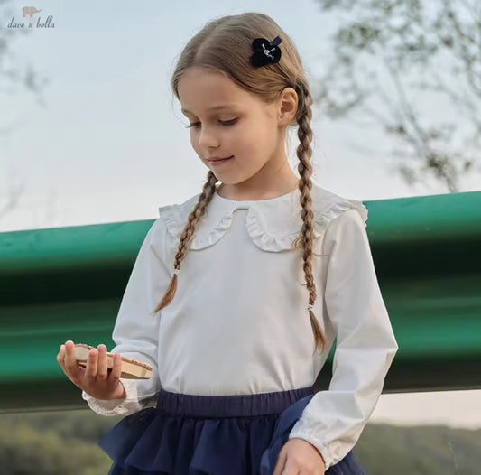 【予約】dave&bella デイブベラ　リボン襟トップス　DK1260864