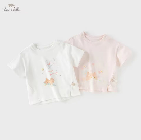 【予約】dave&bella デイブベラ　イラストTシャツ　DB2261743