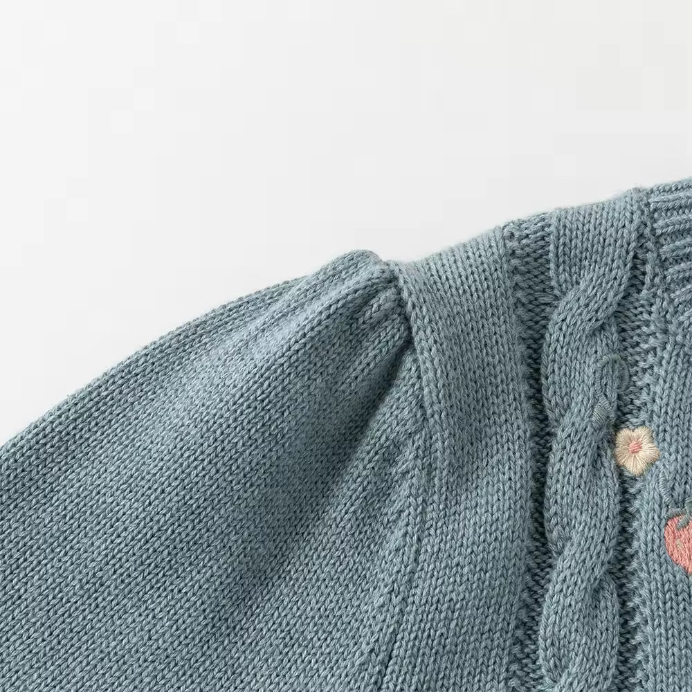 【予約】dave&bella デイブベラ　いちご刺繍カーディガン　DB3252649