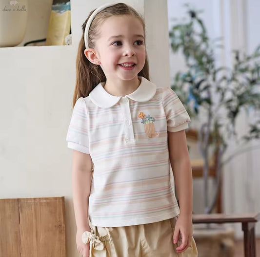 【予約】dave&bella デイブベラ　カラフルボーダートップス　DB2261703