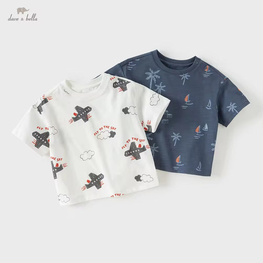 【予約】dave&bella デイブベラ　イラストTシャツ　DB2261292