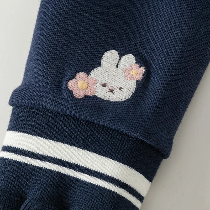 【予約】dave&bella デイブベラ　うさちゃん刺繍レギンスパンツ　DB3242281