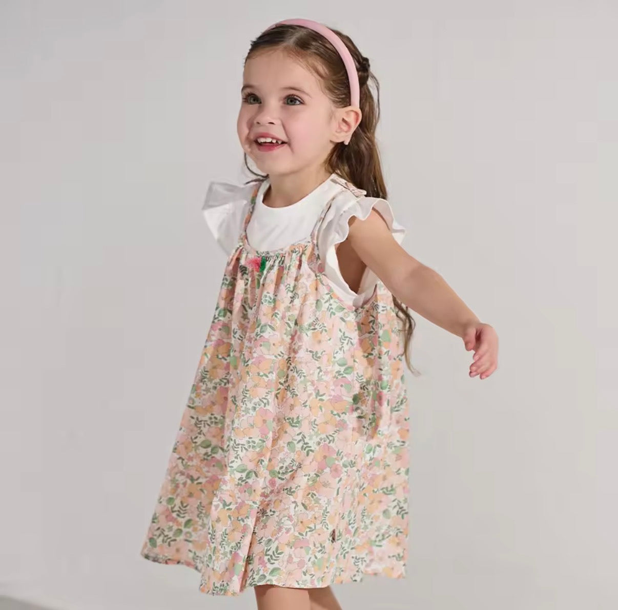 【予約】dave&bella デイブベラ　フローラルワンピース&トップスセット　DB2262280