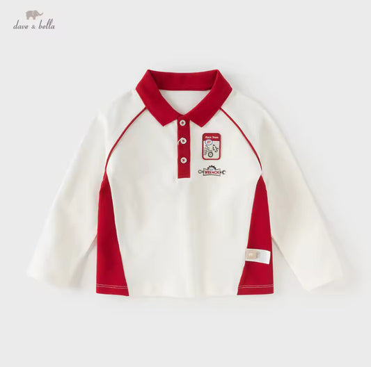 【予約】dave&bella デイブベラ　レッドラインポロシャツ　DB1260169