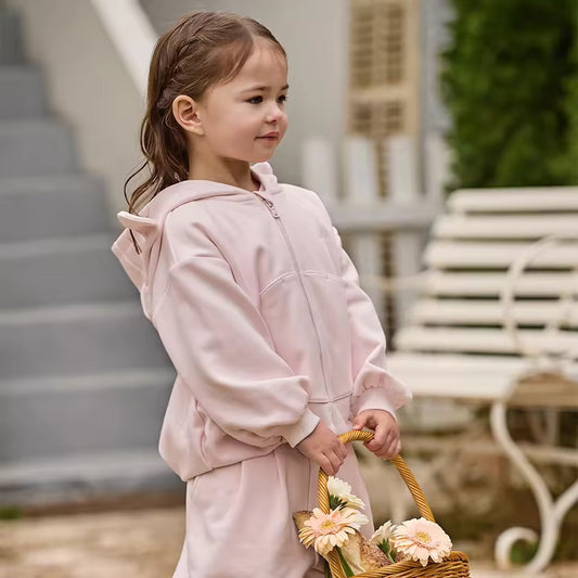 【予約】dave&bella デイブベラ　うさみみフードジャージーセットアップ　DB1261022