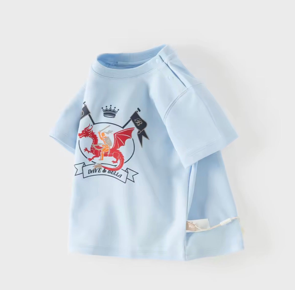 【予約】dave&bella デイブベラ　ドラゴンイラストTシャツ　DB2261978