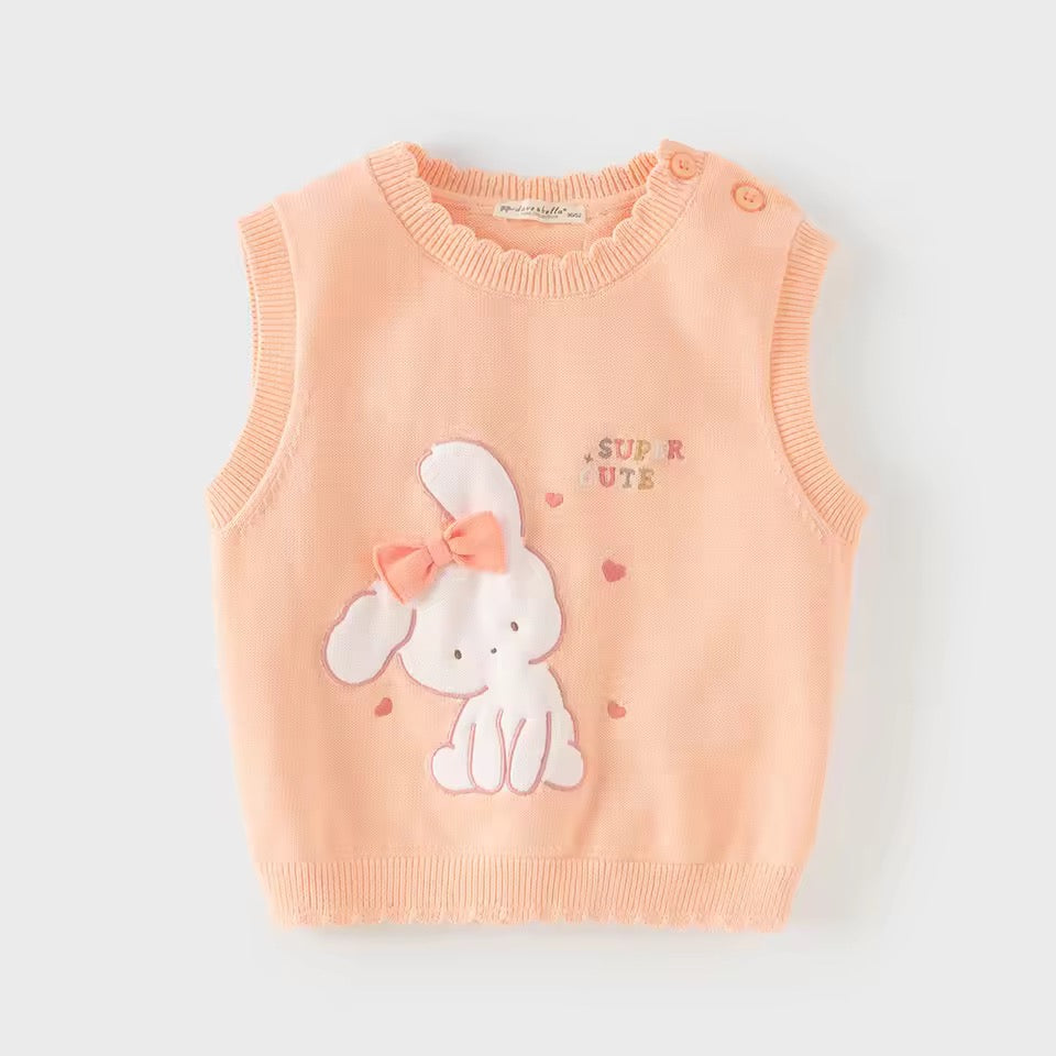 【予約】dave&bella デイブベラ　うさちゃんデザインベスト　DB1260620
