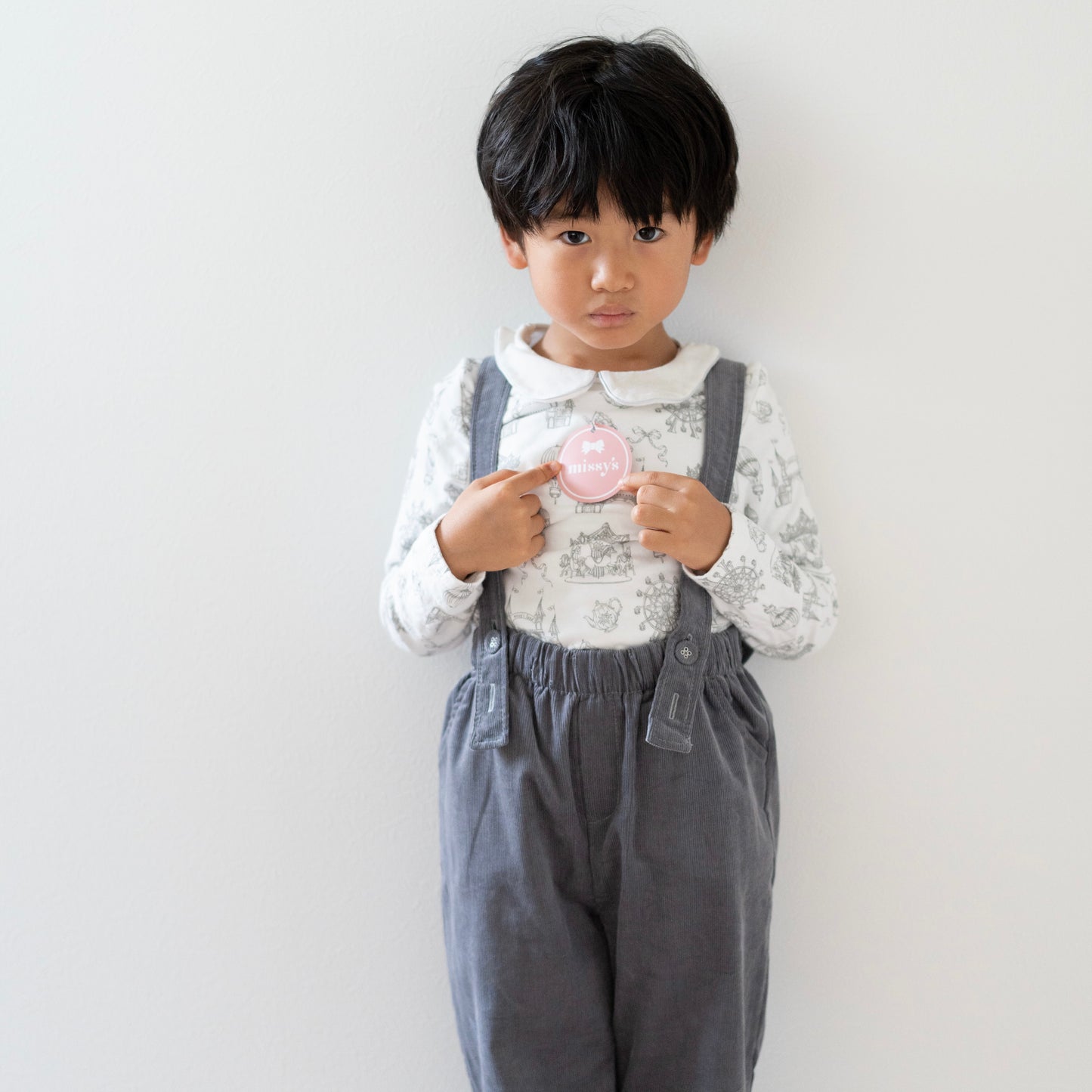 missy's original organic cotton corduroy suspender pants