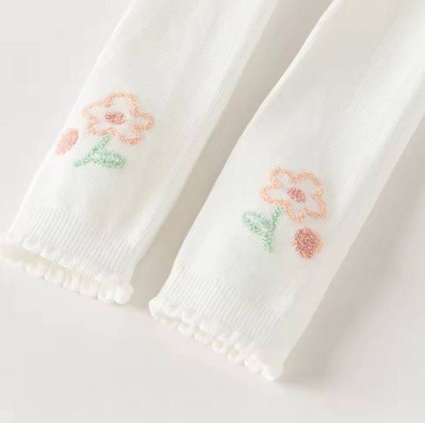 【予約】dave&bellaデイブベラ　フラワーデザインレギンスタイツ　DB1261104