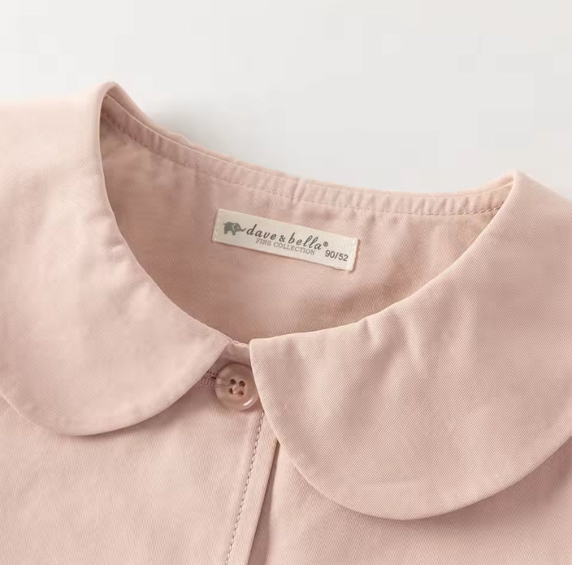 【予約】dave&bella　デイブベラ　スモーキーピンクトレンチコート　DB1260241