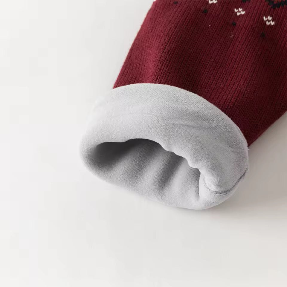 【予約】dave&bella　デイブベラ　ホースデザイン裏起毛ニット　DB4254256