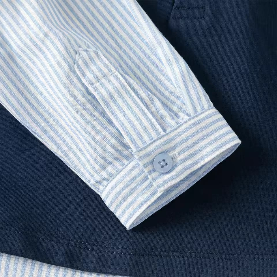 【予約】dave&bella デイブベラ　シャツドッキングトップス&パンツセット　DB1260144