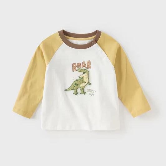 【予約】dave&bella デイブベラ　ダイナソー刺繍トップス　DB3252483