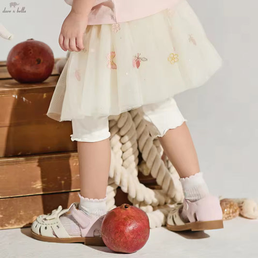 【予約】dave&bella デイブベラ　ちょうちょ刺繍チュールスカートレギンスパンツ　DB2261516