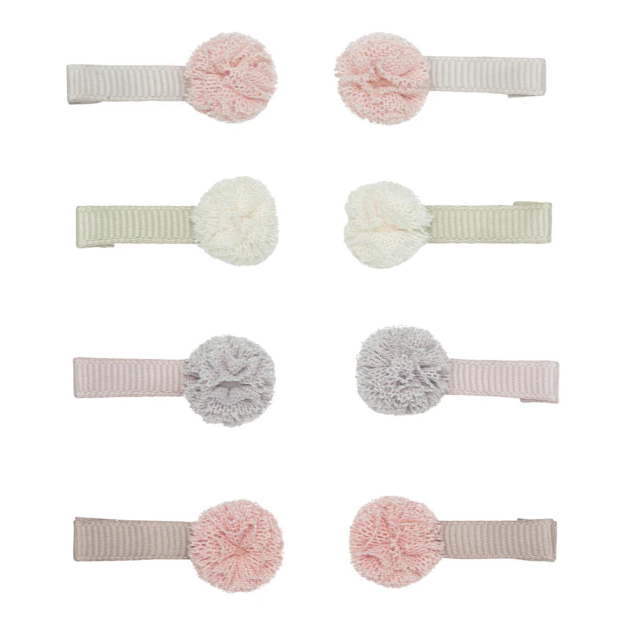 MIMI&LULA ミミアンドルーラ Mini tulle pom pom clips