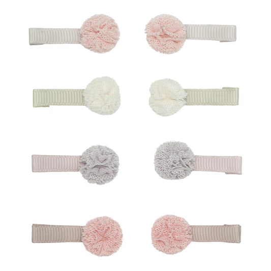 MIMI&LULA ミミアンドルーラ Mini tulle pom pom clips