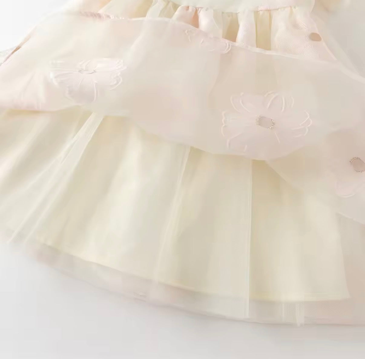 【予約】dave&bella デイブベラ　フラワーシフォンワンピース　DK2261561