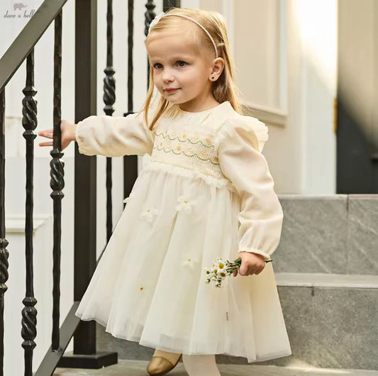 【予約】dave&bella デイブベラ　ちょうちょデザインチュールドレス　DB1260704