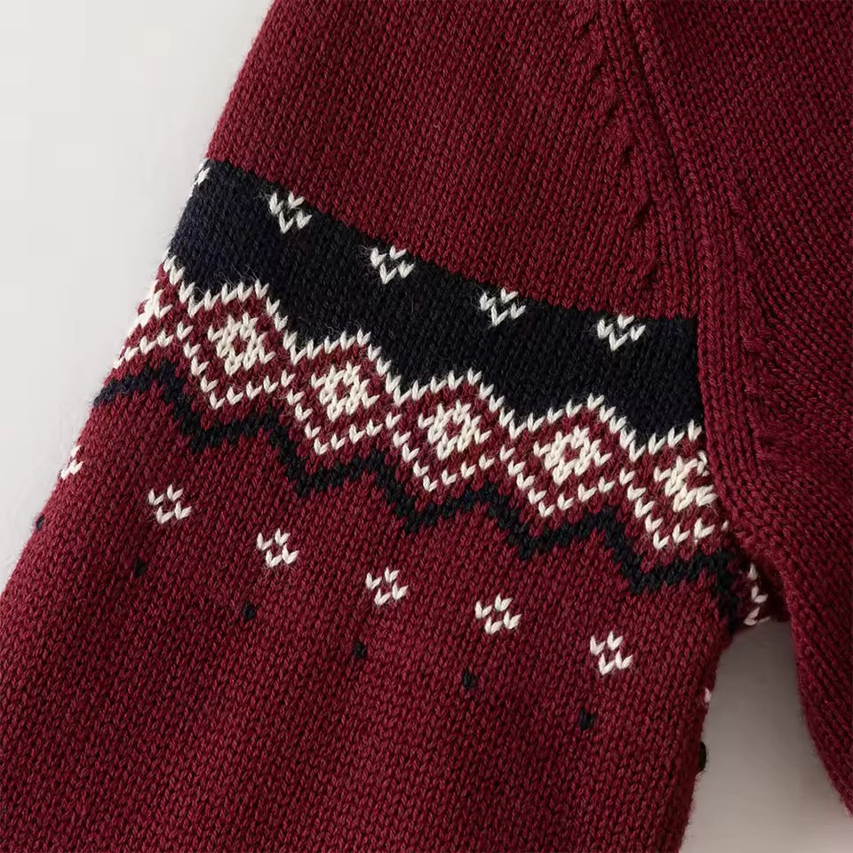 【予約】dave&bella　デイブベラ　ホースデザイン裏起毛ニット　DB4254256