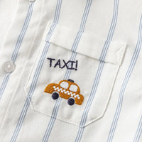 【予約】dave&bella　デイブベラ　タクシー刺繍ストライプシャツ　DB1248488