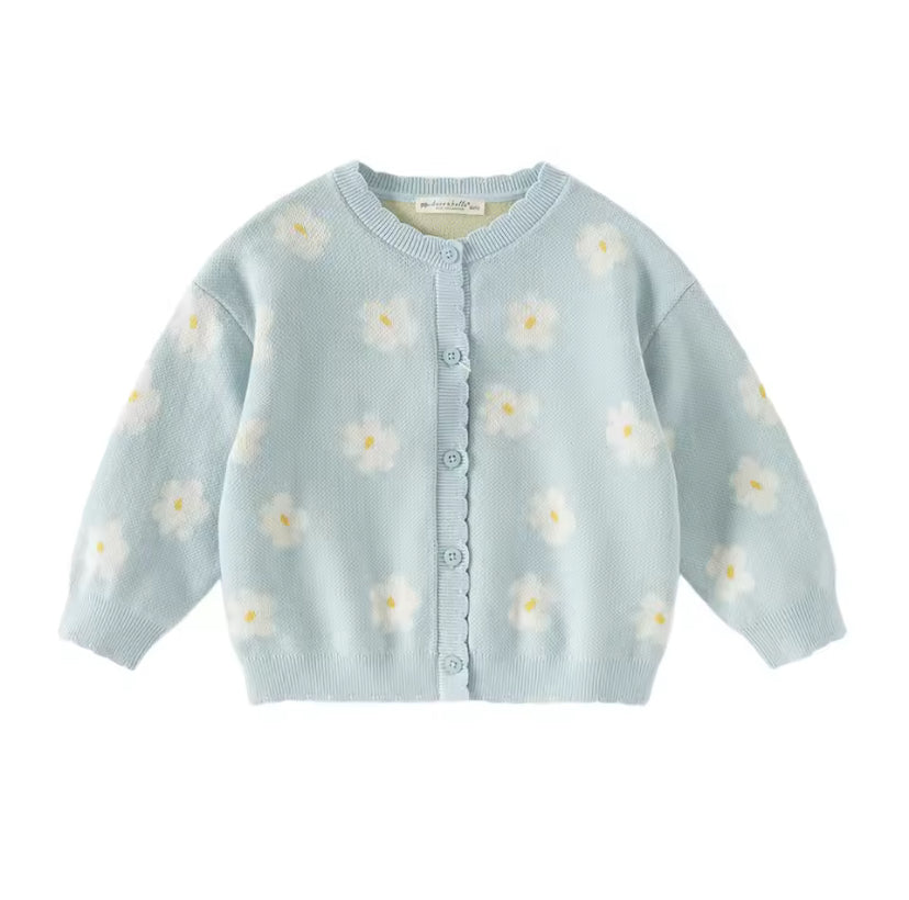 【予約】dave&bella デイブベラ　フラワーデザインカーディガン　DB1260356