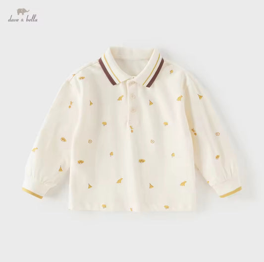 【予約】dave&bella デイブベラ　イラストポロシャツ　DB1260939