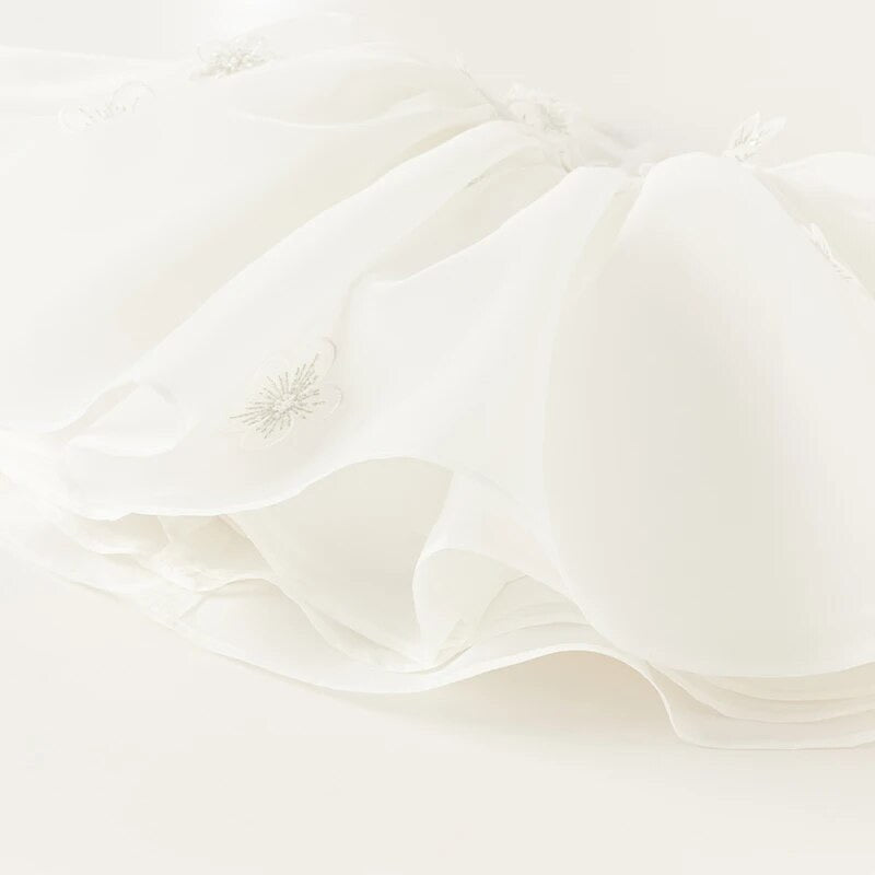 【予約】dave&bella デイブベラ　フラワーホワイトドレス　DB2241509