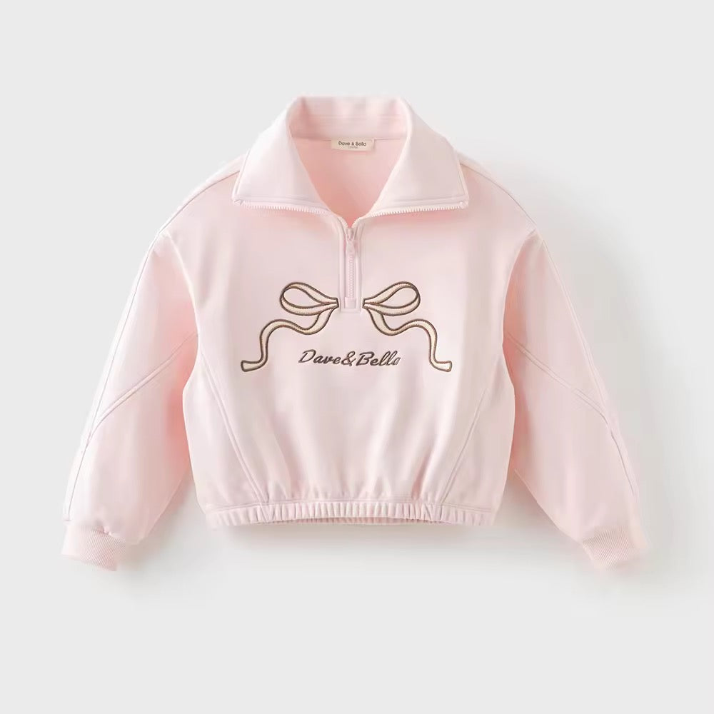 【予約】dave&bella デイブベラ　リボンデザイントップス&プリーツスカートセット　DK3253393