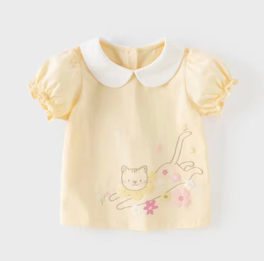 【予約】dave&bella デイブベラ　キャットデザイントップス　DB2261942