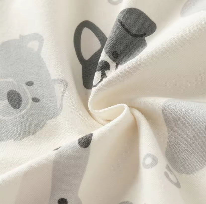 【予約】dave&bella デイブベラ　パピーイラストトップス&パンツセット　DB1260257